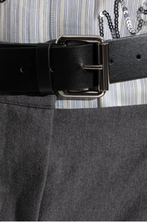 Stella McCartney Pantalones de lana con raya marcada