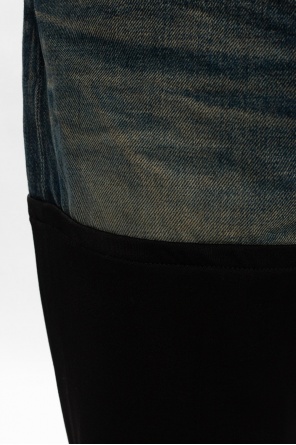 Balenciaga Denim-trimmed trousers