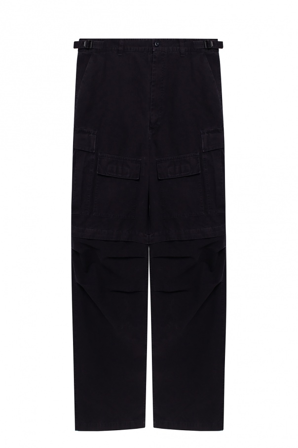 Black Cargo-pocket wide-leg jeans, Balenciaga