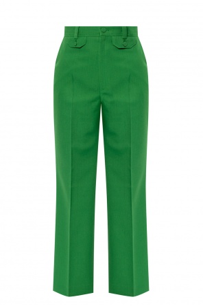 pleat front wool trousers gucci kids trousers