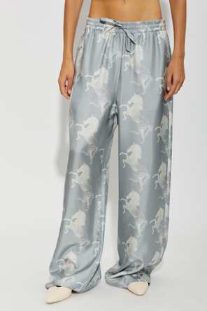 Stella McCartney Silk wide-leg trousers