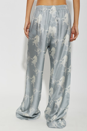 Stella McCartney Silk wide-leg trousers
