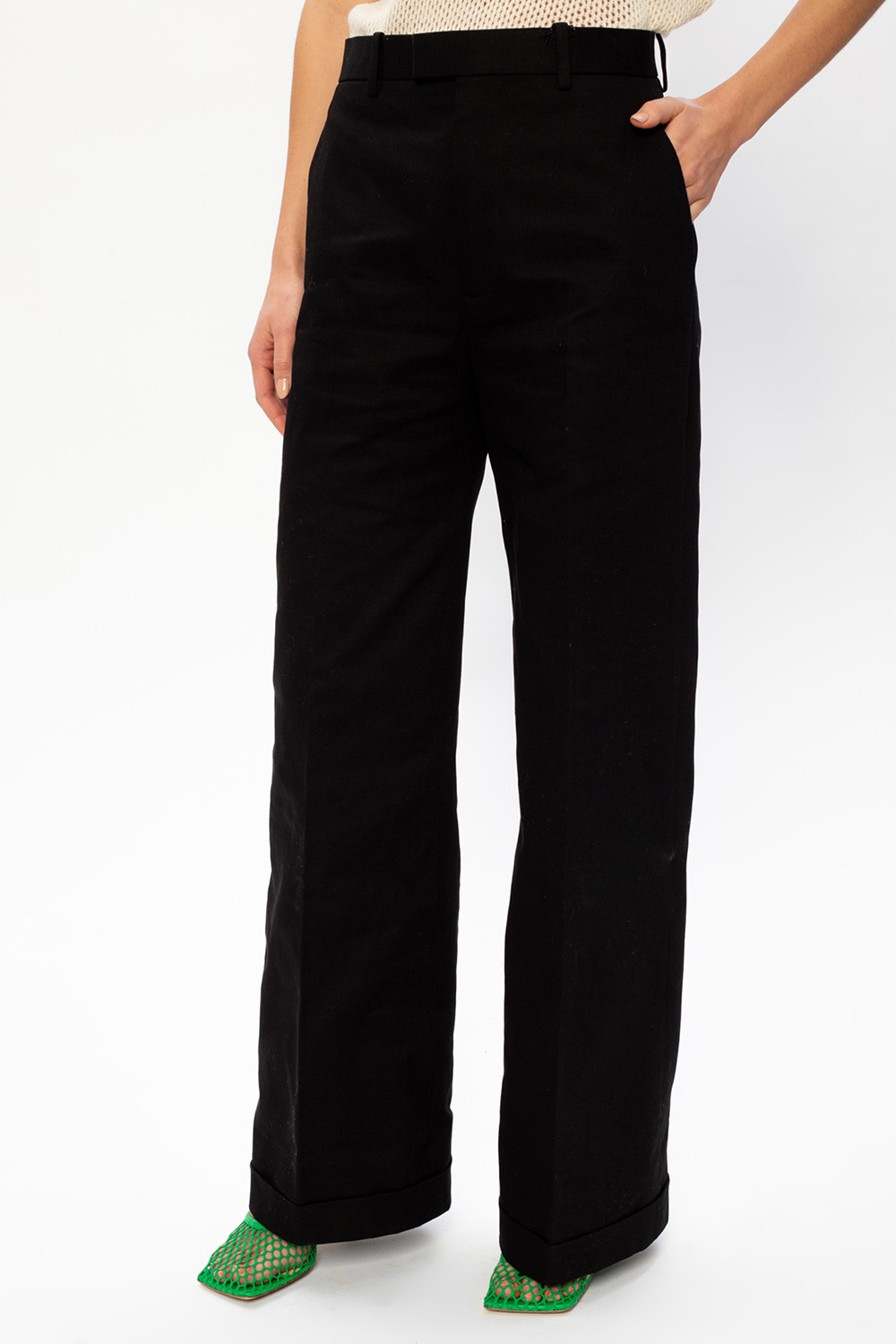 Bottega Veneta Trousers with turn-up cuffs