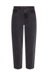 fitted tapered leg trousers item