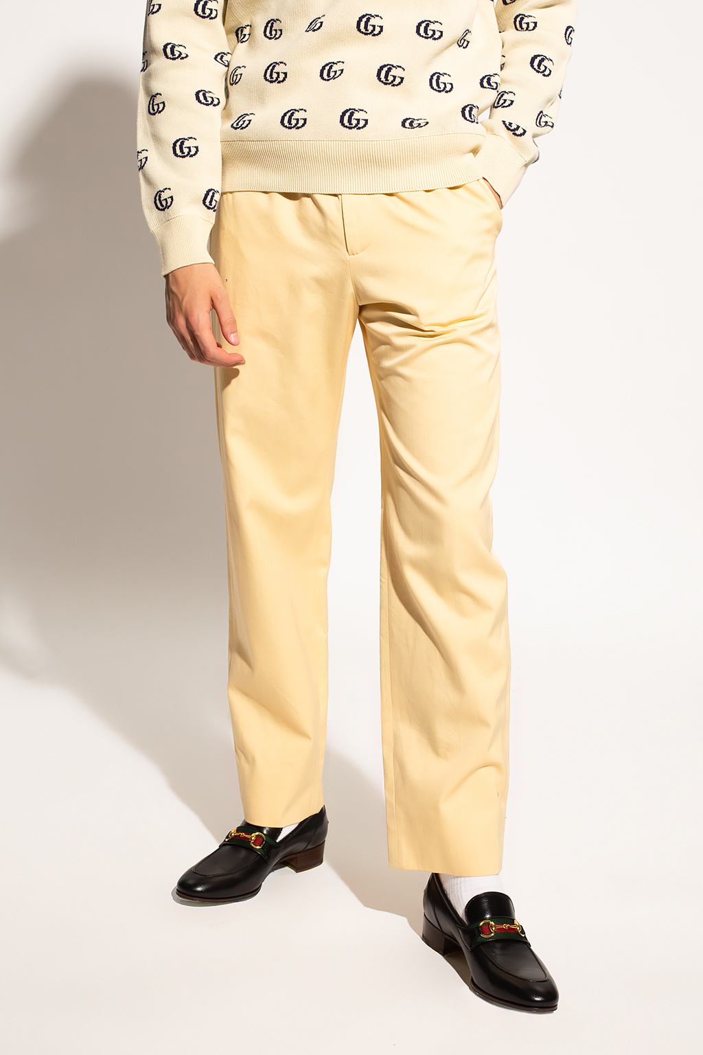 Gucci Logo-appliquéd trousers