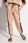 Gucci Bonded trousers with logo
