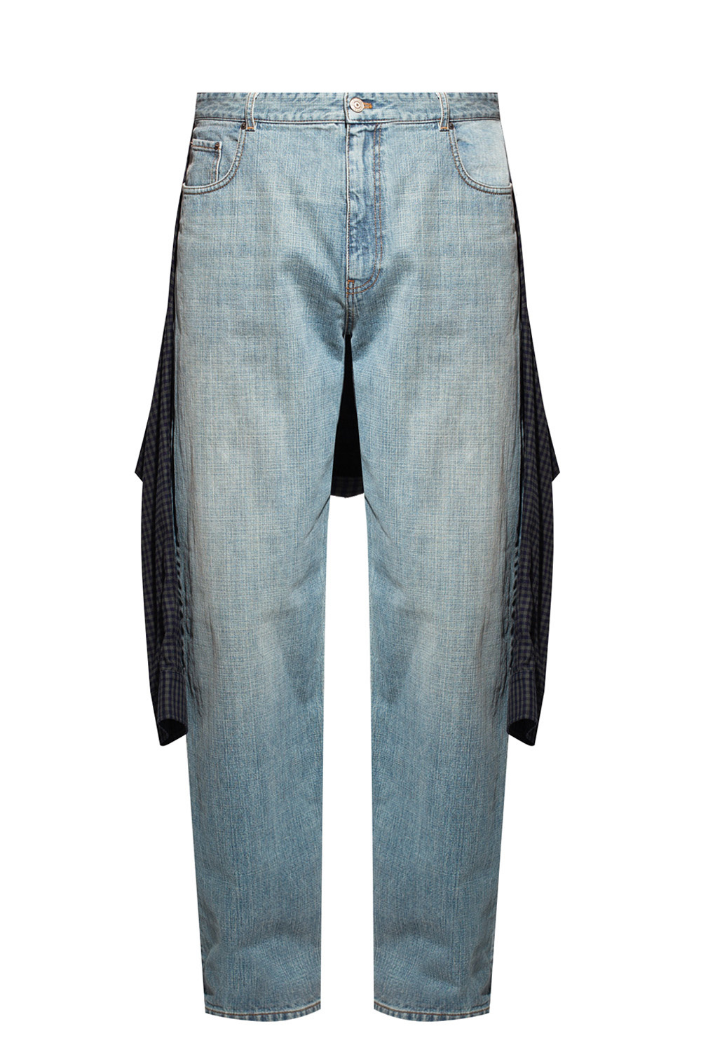 Cavalli Girls Blue Denim-Look 'Jeggings' with Logo Back Patch