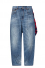 Balenciaga Jeans with shirt panel