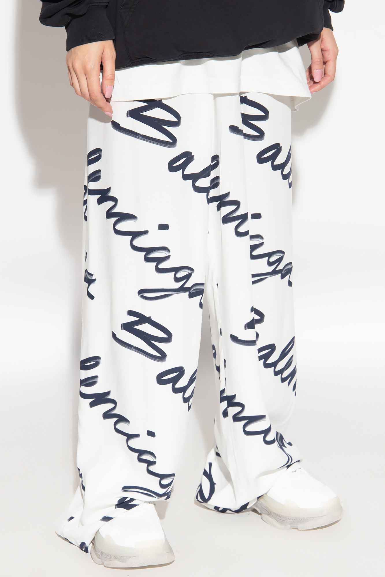 Balenciaga Trousers with logo