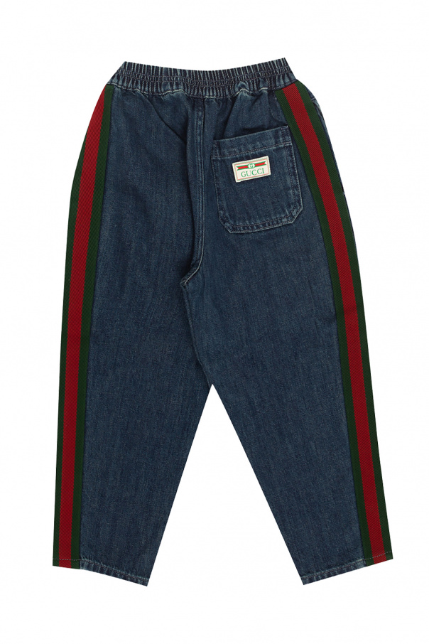 Gucci Kids Side stripe jeans
