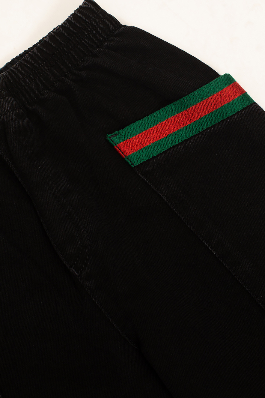 Gucci Kids Jeans with Web stripes