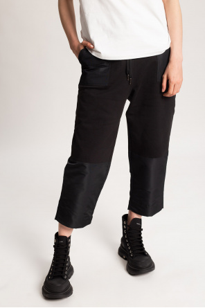 Alexander McQueen Cotton Preto trousers