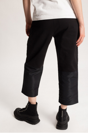 Alexander McQueen Cotton Preto trousers