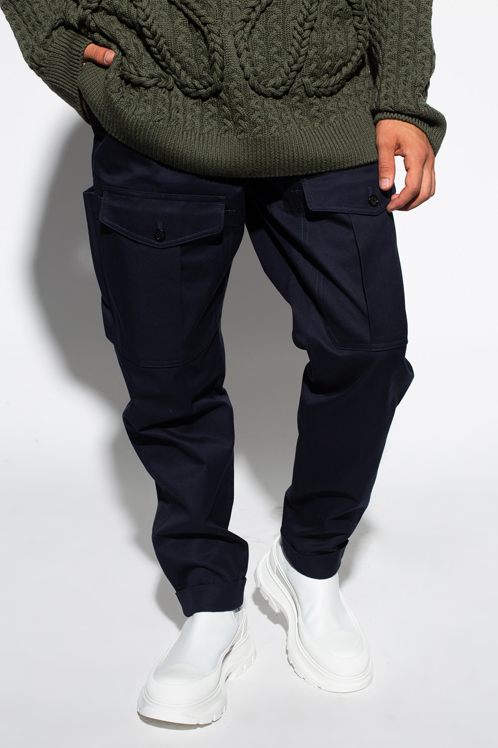 Alexander McQueen Trousers with multiple pockets