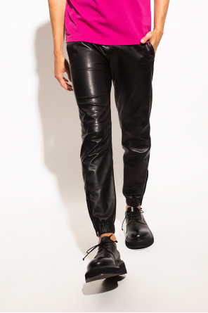Saint Laurent Leather tat trousers