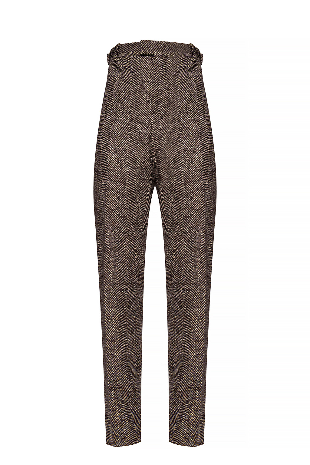 Brown Wool trousers Bottega Veneta - GenesinlifeShops Bhutan