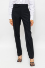 Bottega Veneta Wool pleat-front trousers
