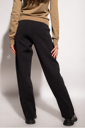 Bottega Veneta Patterned trousers with stitching details