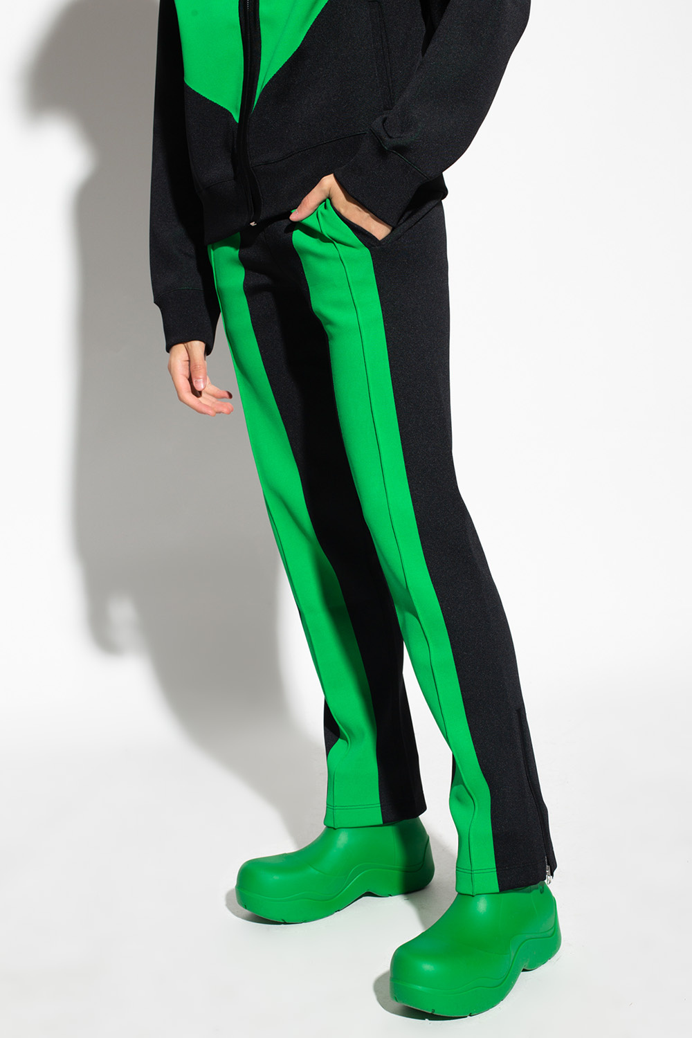 Bottega Veneta Side-stripe Pantoletten trousers