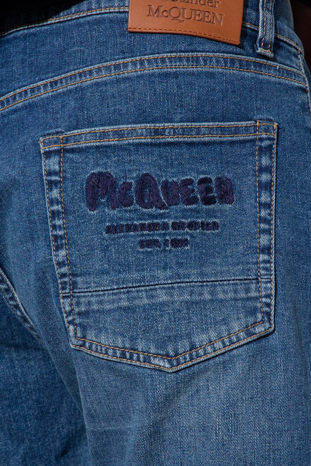 Alexander McQueen Jeans with logo