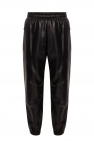 Alexander McQueen Leather Komainu trousers