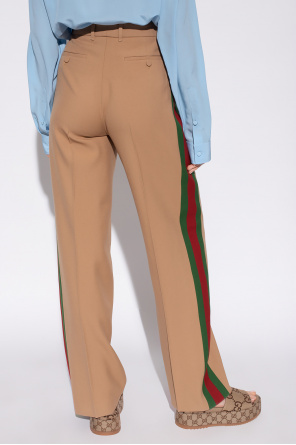 Gucci Trousers with ‘Web’ motif