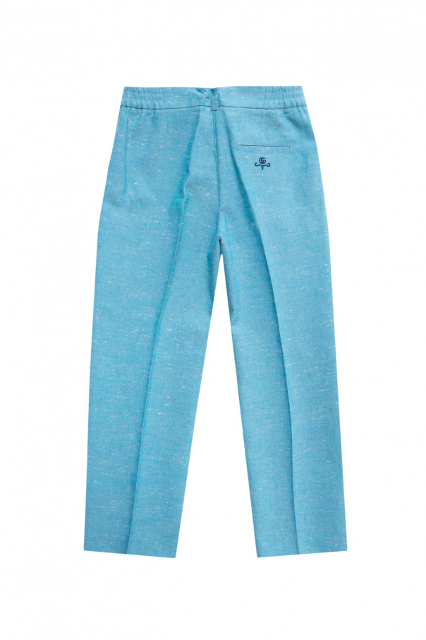 Gucci Kids Pleat-front Neck trousers