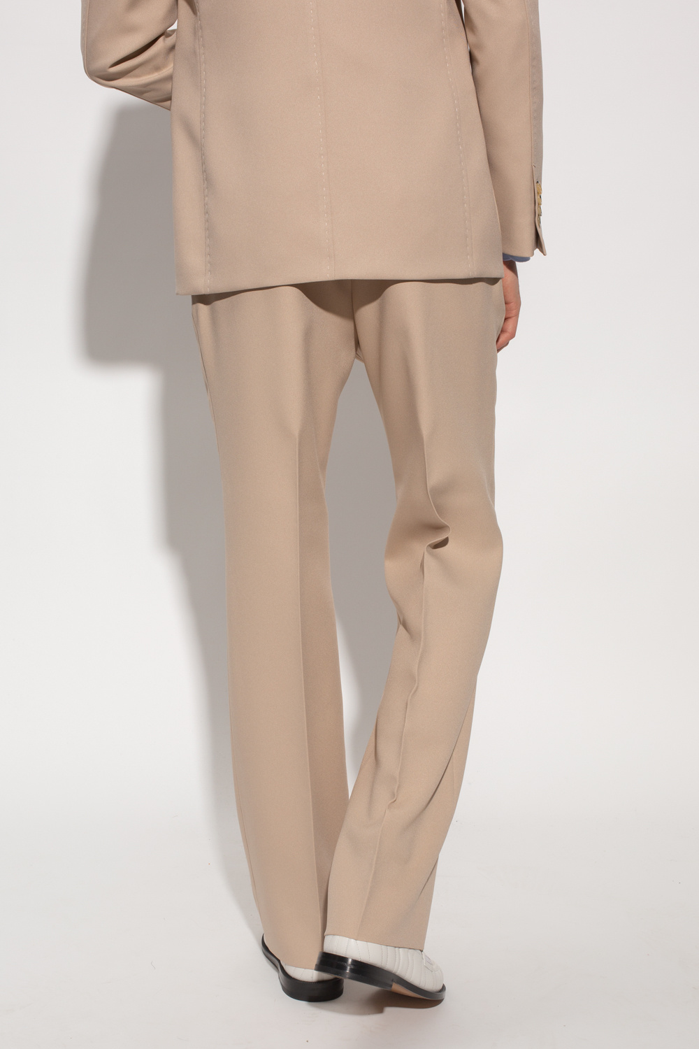 Gucci Pleat-front sequin trousers