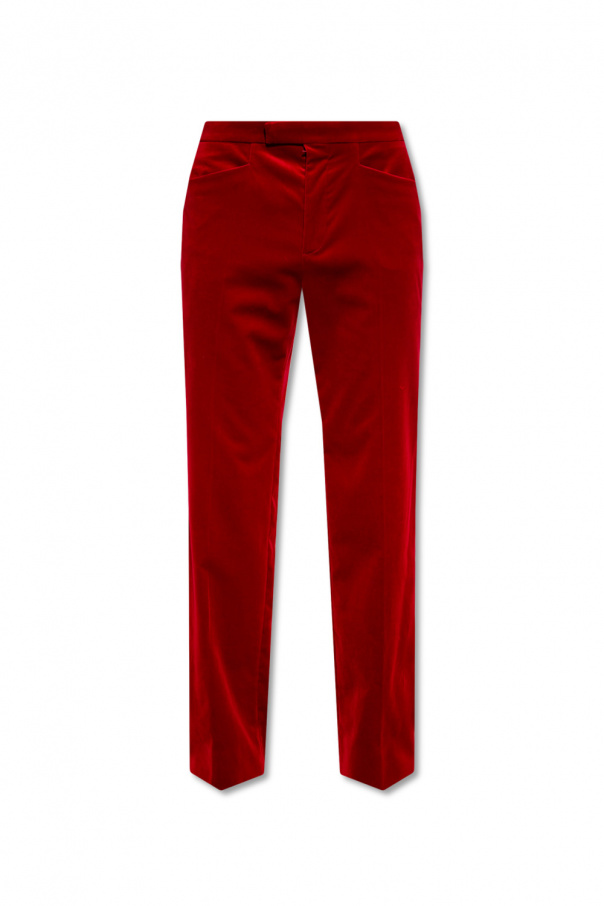 SHEIN Red Velvet Dungaree Trousers And Jacket 912 Months  Reliked