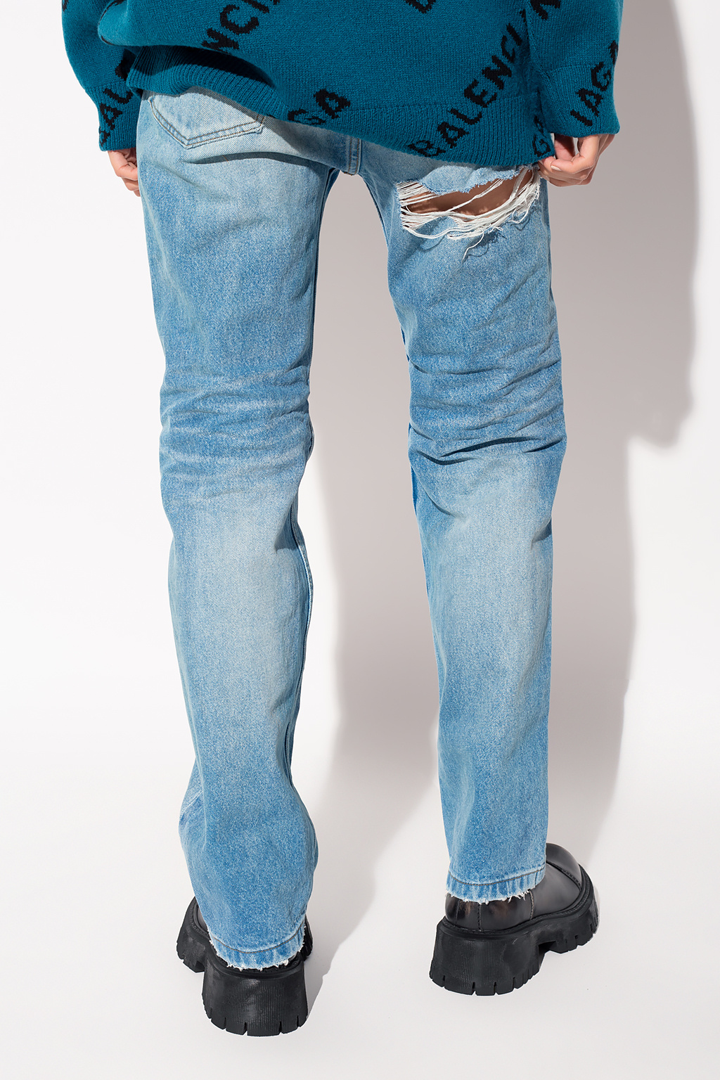 Balenciaga wideleg Denim Jeans  Farfetch