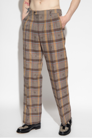 Gucci Wool pleat-front shift trousers