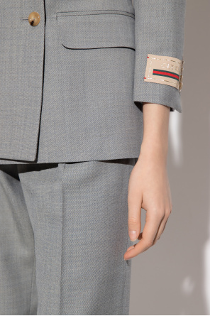 Gucci Wool pleat-front trousers