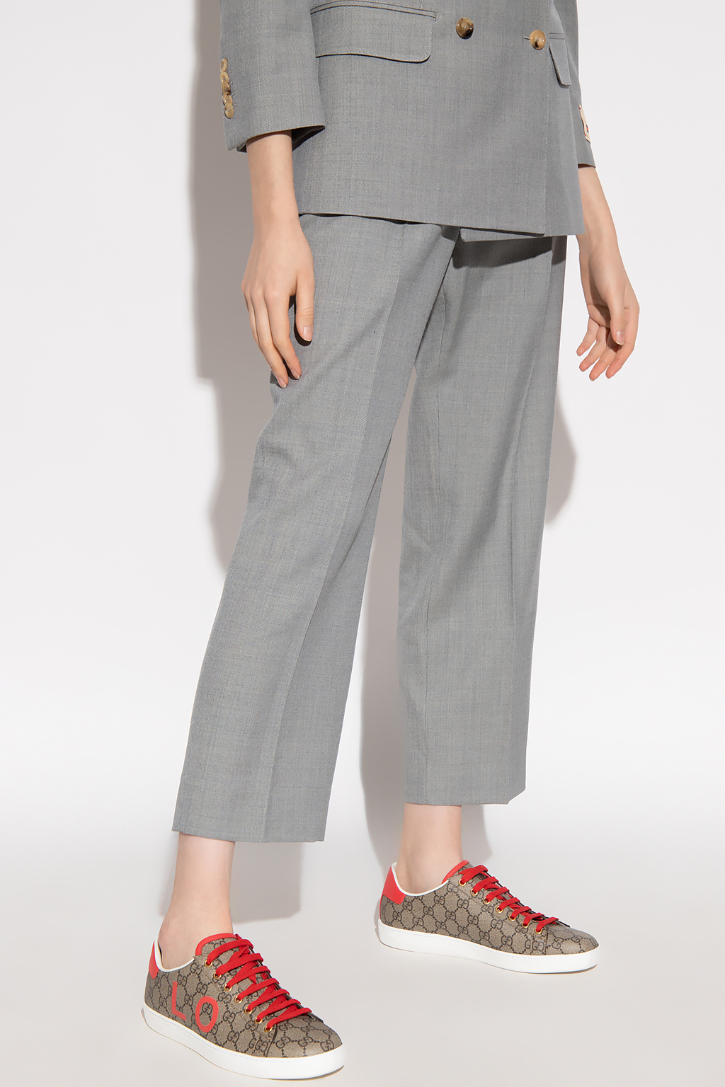 Gucci Wool pleat-front trousers