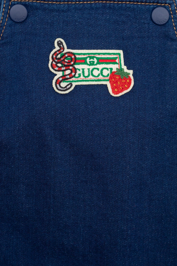 Gucci Kids Spodnie na szelkach