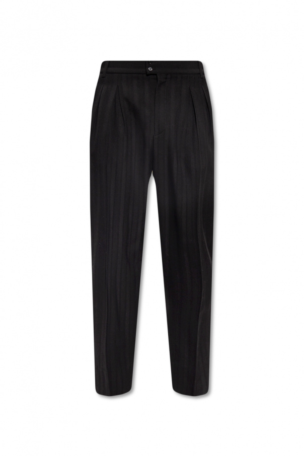 Saint Laurent Wool high-waisted tailored trousers