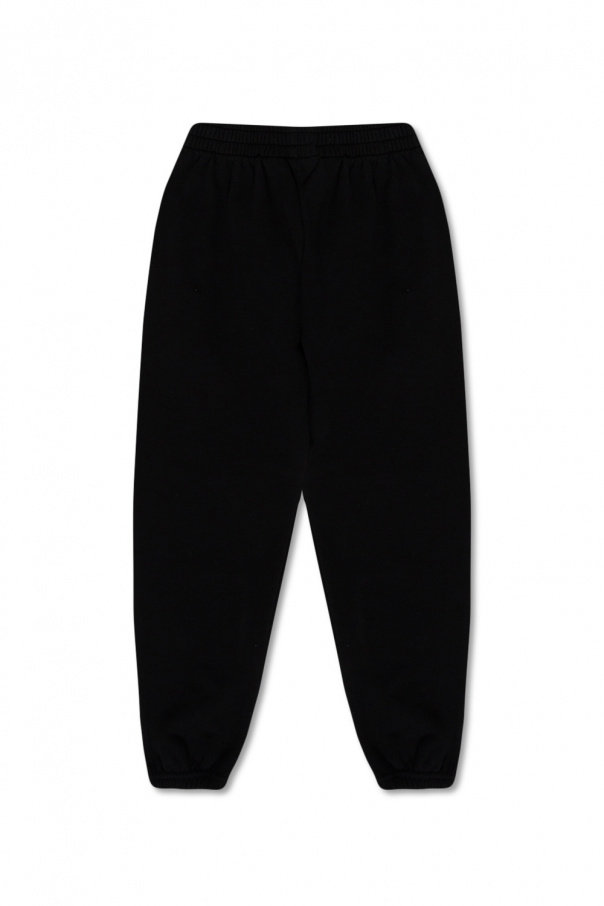 Balenciaga Kids crystal-embellished cut-out jeans Nero