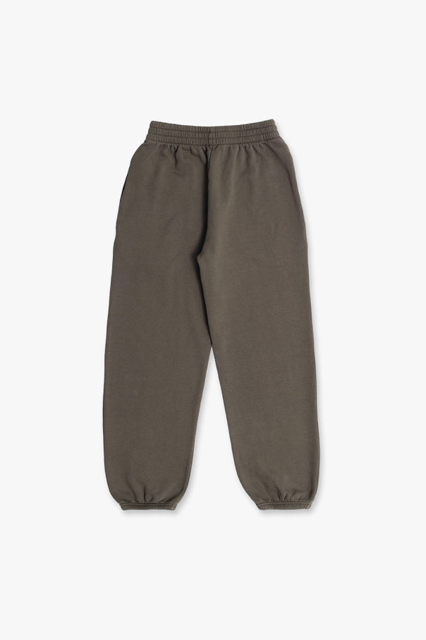 Balenciaga Kids Matching full-length pants with drawstring waist and ribbed bottom cuffs