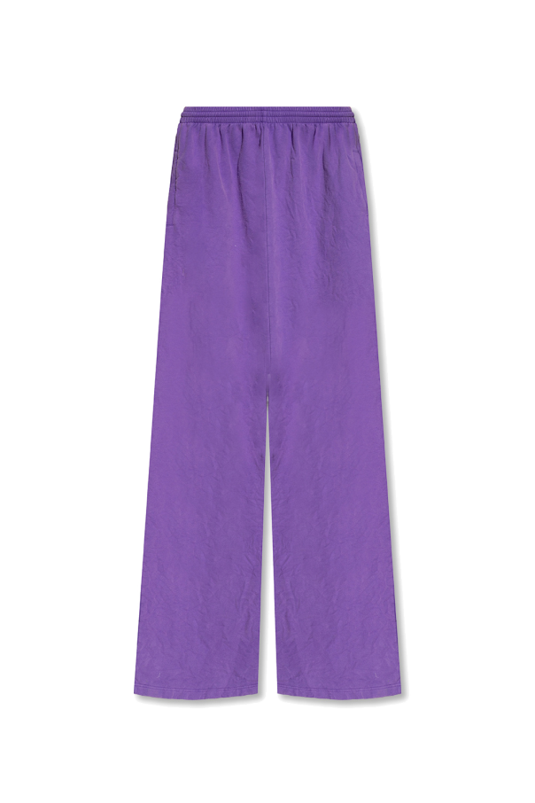 Balenciaga Spodnie dresowe z efektem zgniecenia