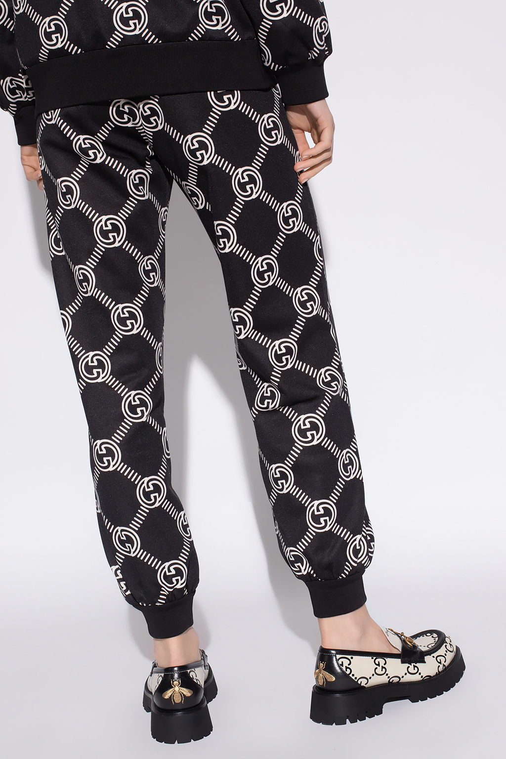 Gucci GG Psychedelic Print Pyjama Trousers in Black