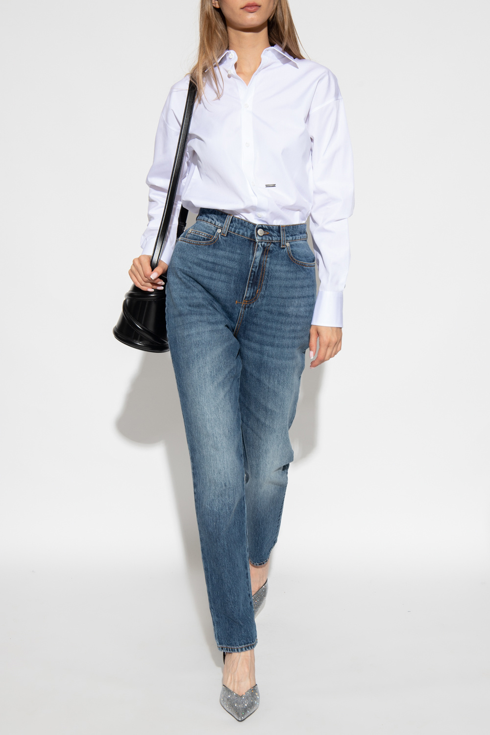 Alexander McQueen High-waisted jeans