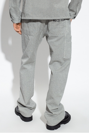Alexander McQueen trousers Rise with logo