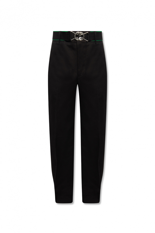 Bottega Veneta Cotton L01 trousers with belt