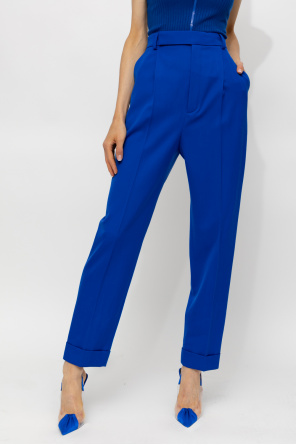 Saint Laurent Wool pleat-front brooke trousers