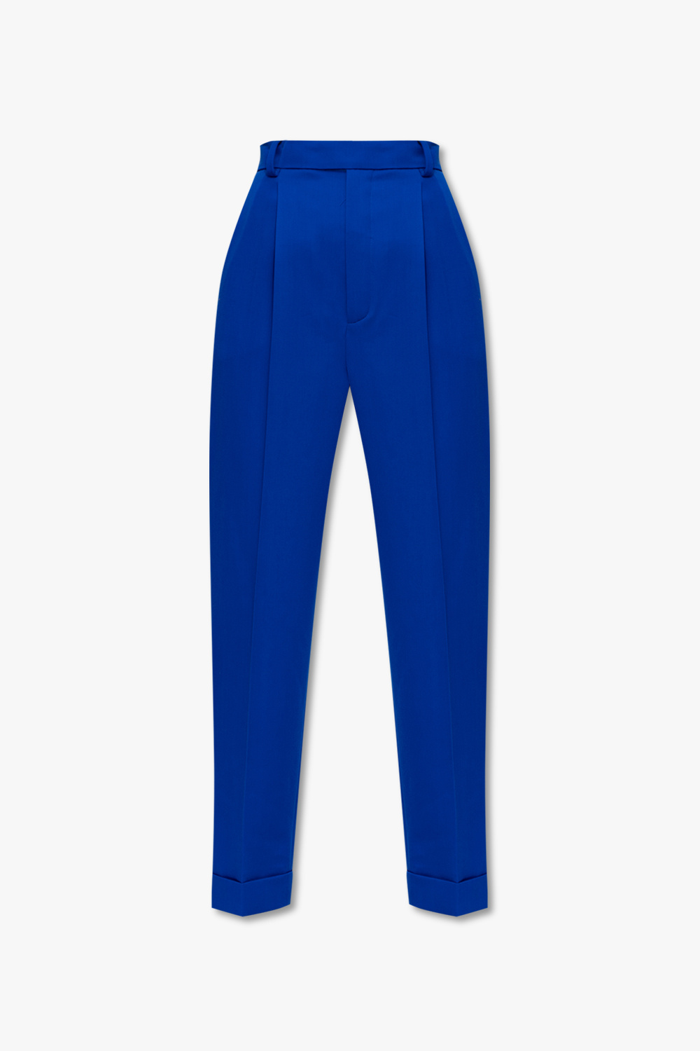 Saint Laurent Wool pleat-front trousers