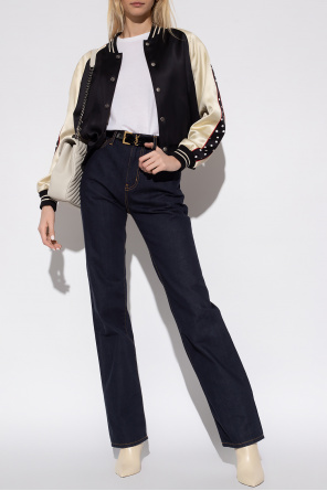 High-waisted jeans od Saint Laurent