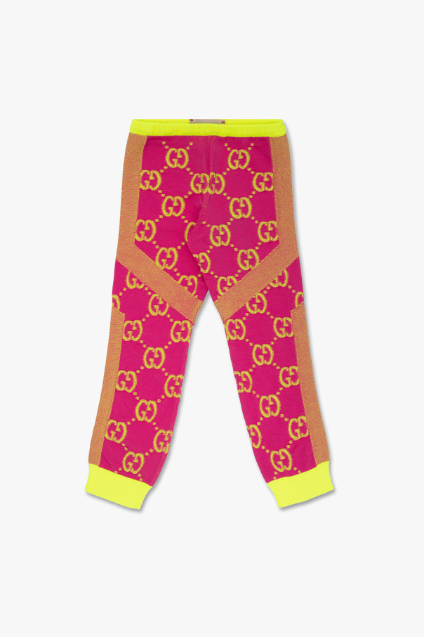 Gucci Kids trousers rhinestone-embellished with ‘GG’ pattern