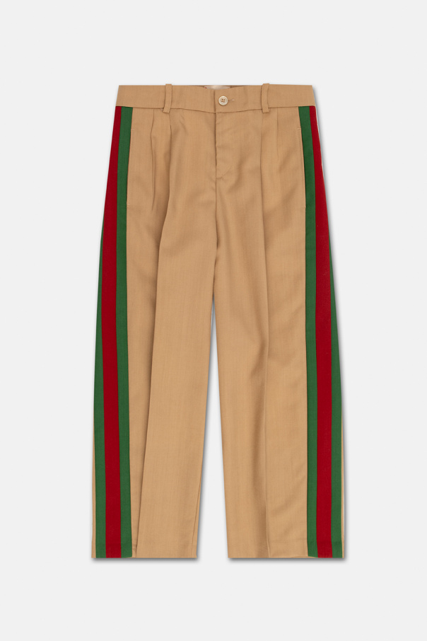 Gucci Kids Wool front trousers