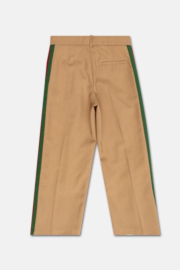 Gucci Kids Wool Abstract trousers