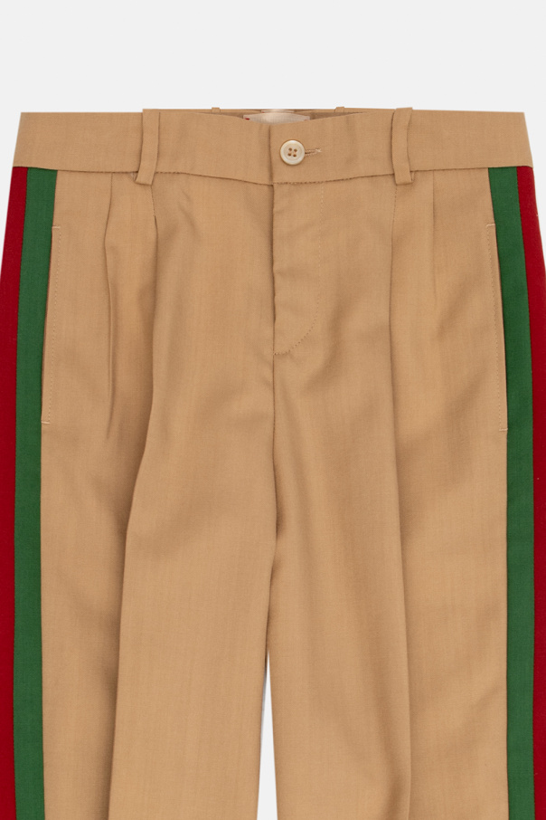 Gucci Kids Wool front trousers