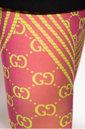 gucci Calfskin Leggings with ‘GG’ pattern